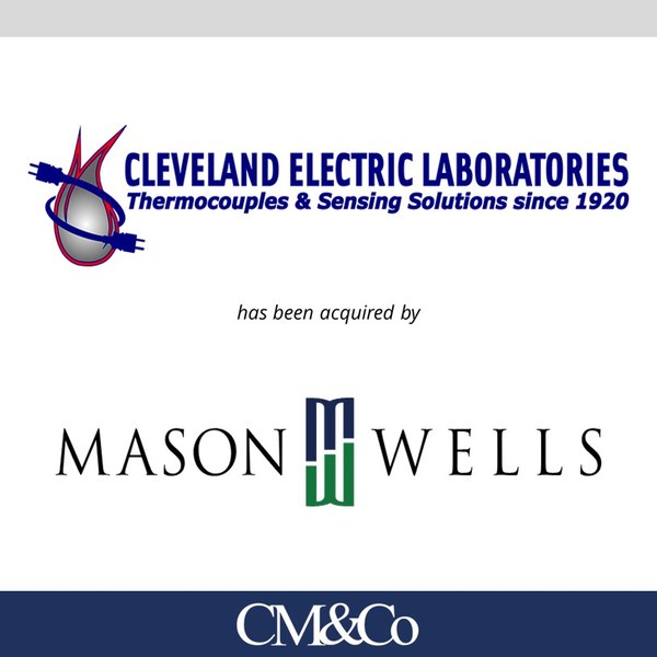 Cleveland Electric Laboratories transaction tombstone