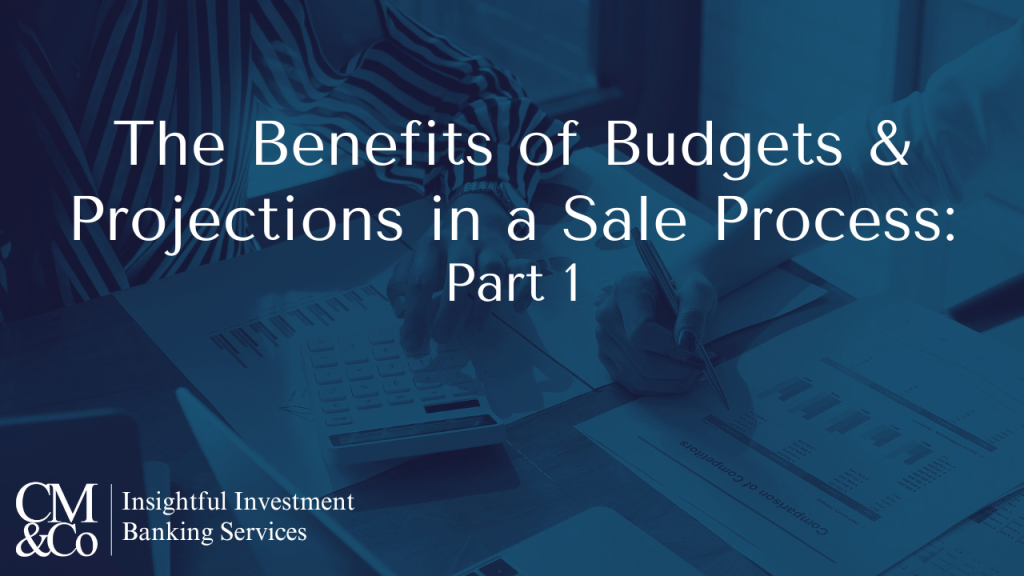 The Benefits of Budgets and Projections in a Sale Process Part One